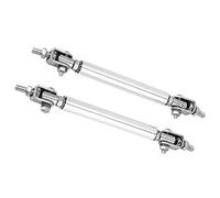 Drfeify Protezione per Paraurti Auto, Asta di Protezione per Paraurti in Metallo Supporto per Barra Anteriore Regolabile da 75 Mm per Splitter per Labbro Anteriore Posteriore, Design Compatto,