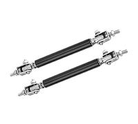 Drfeify Protezione per Paraurti Auto, Asta di Protezione per Paraurti in Metallo Supporto per Barra Anteriore Regolabile da 75 Mm per Splitter per Labbro Anteriore Posteriore, Design Compatto, (BLACK)
