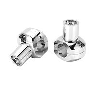 Drfeify Riser Manubrio Riser Manubrio Moto in Alluminio CNC 25mm 1in Sollevatore Morsetto a Testa Tonda con Viti per Motociclisti Universali per Postura Eretta (Placcato argento)
