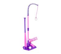 Drfeify Set da Allenamento per Baseball con Supporto per Tee Ball da | Materiale Plastico, Supporta la Pratica del Ritmo Swing, Uso Interno Ed Esterno, Struttura a Pipistrello Facile da