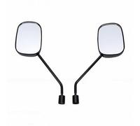 Drfeify Specchietto per Bici, Design Convesso per Ampia Visione, Angolo Regolabile, Struttura in Plastica ABS e Metallo, con Cappucci Protettivi, per Manubrio Bici Moto Fino a 25 Mm