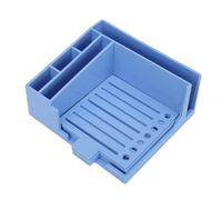 Drfeify Stencil per Foglietti Adesivi, Stencil in ABS Riutilizzabili con Diversi Modelli, Portapenne 5 in 1 per Foglietti da 3x3 Pollici, Ideale per l'organizzazione Aziendale e Domestica (BLUE)