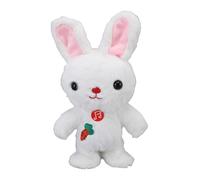 Drfeify Talking Bunny Giocattolo, Giocattolo Coniglietto Danzante Interattivo, Peluche Compagno di Buonanotte con Effetti Sonori, Motori per il Gioco Sensoriale, Ballo e Interazione Cantando