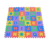 Drfeify Tappetini in Schium Eva, 4, 7 X 4, 7 Pollici, 36 Pezzi in Morbida Schium Eva Numeri Lettera Tappetino da Gioco per Bambini in per Bambini Che Giocano o
