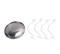 Drfeify Tostapane da Campeggio, Griglia per Pane Portatile Pieghevole in Acciaio Inossidabile con Base Forata per 4 Fette, per Cucinare All'aperto, Picnic, Barbecue, Campeggio (Portapane)