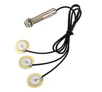 Drfeify Trasduttore di Amplificatore Piezoelente per Chitarra, Design Autoadesivo, Basso Rumore, con Colla a Blocchi e Cravatta per Cavi, per i Chitarristi