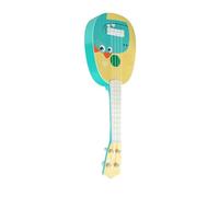 Drfeify Ukulele per Bambini, Mini Giocattolo in Plastica per Strumenti Musicali, 35 Cm per attività all'aperto e Prima Educazione (8041 stile dinosauro verde)