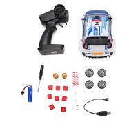 Drfeify Veicolo da Corsa RC, Auto Telecomandata a 2,4 GHz con Anti-interferenza, Pneumatici da Drift, Alta velocità 20 Km/h, Luci Controllabili, per Ragazzi e Ragazze 3 4 5 6 7 8+ Anni (BLUE)