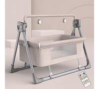 DRFGHK Altalena elettrica per bambini, sedia a dondolo a dondolo, dondolo per bambini, culle regolabili, culla reclinabile automatica a dondolo, letto sicuro per bambini, letto ideale per neonati