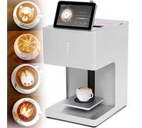 DRFGHK EBPro - Macchina per stampante da caffè, 3D Latte Art, digitale, WiFi, carica foto e selfie, con schermo full touch, per decorazioni fai da te, torte, dessert, birra, biscotti, pane, colore