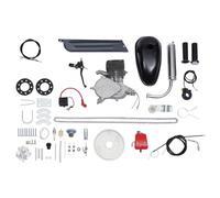 DRFGHK Kit Motore per Bicicletta da 100 CC, Kit di conversione per Bici a Benzina a 2 Tempi con Serbatoio da 2 l/0,53 Gal, Set Motore a Benzina per Bicicletta da 26" e 28", 36 Marce