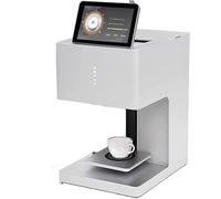 DRFGHK Macchina per stampante 3D per caffè e latte, automatica per bevande, cibo, selfie, WiFi, stampa fotografica, display touch screen, decorazione fai da te, per negozio/dessert/tè al latte/negozio
