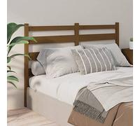 DRFGHK Testiera per letto, tabellone in legno, supporto da pavimento, alla moda, decorazione per camera da letto, marrone miele, 146 x 4 x 100 cm, mobili in legno massello di pino, testiere e pediere