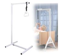 DRFGHK Trapezio per letto in piedi, barra trapezio per mobilità aiuto paziente ospedaliero triangolo pull up supporto da pavimento resistente per assistenza anziani