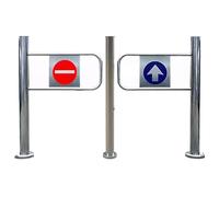 DRFGNF Cancello Automatico a Battente per supermercati e Magazzini, Porta di Sicurezza per importazioni/esportazioni, barriera per Negozi a Chiusura Automatica (170x100 cm) - Mi