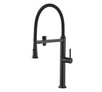 DRFGNF Drinking Water Tap Black Pull Down Kitchen Sink Mixer Tap 3 Way Water Filter Tap Spring Faucet 360° Rotating Faucet