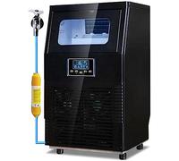 DRFGNF Ice Cube Makers, Ice Maker Machine, Commercial Counter Top Electric Ice Machine, Self Cleaning, 40Kg(88Lb) Ice in 24 Hours, Store 427 Ice Cubes, for Milk Tea Shop, Coffee