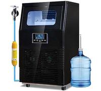 DRFGNF Ice Cube Makers, Ice Maker Machine, Commercial Counter Top Electric Ice Machine, Self Cleaning, 40Kg(88Lb) Ice in 24 Hours, Store 427 Ice Cubes, for Milk Tea Shop, Coffee