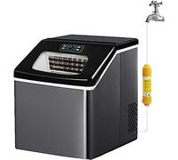 DRFGNF Ice Cube Makers, Ice Makers Countertop 120W, 55LB/24H Ice Making, 2.9LB Ice Storage, One-Button Cleaning + Smart LCD Screen, Portable Ice Maker Machine, for Kitchen, Milk