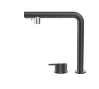 DRFGNF Kitchen Taps Mixer 2 Hole Pull out Spray Black Front Window Kitchen Tap Filter for Drinking Water Lift Faucet