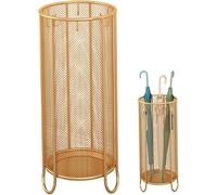 DRFGNF Portaombrelli da 10 x 21 pollici in rete con elegante supporto per bastone dorato per casa, ufficio e hotel