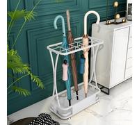 DRFGNF Portaombrelli portatile con ganci rimovibili, per interni ed esterni, ideale per casa, ufficio, terrazza e come supporto per canna.