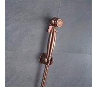 DRFGNF Rose Gold Bidet Spray Toilet Brass Handheld Diaper Sprayer Shower Set Bidet Sprayer Faucet Anal Cleaning Ass Bidet Muslim,A (Set B)