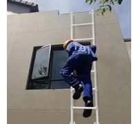 DRFGNF Scala di Emergenza in Metallo per finestre, Scala antincendio, Scala da 100-300 cm, Scala da Parete per soffitta, Scale da Arrampicata per Interni ed Esterni, carichi 330 libbre (180 cm/71 p