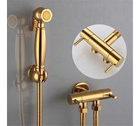 DRFGNF Toilet Bidet Faucet Gold Brass Single Cold Bathroom Toilet Shower Blow-Fed Spray Gun Nozzle Bidet Faucets Anal Cleaning Ass Bidet,Style 6 (Style 10)