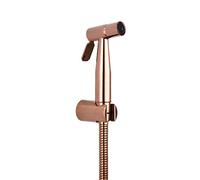 DRFGNF Toilet Bidet Faucets Golden Brass Single Cold Bathroom Toilet Shower Blow-Fed Spray Gun Nozzle Anal Cleaning Ass Bidet,Hose Shower Holder