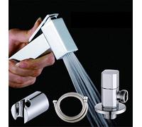 DRFGNF Toilet Hand Bidet Faucet Bathroom Bidet Shower Sprayer Brass 1.5M Hose Tank Hooked Holder Spray Portable Cover Toilet,B (D)