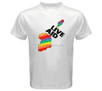 DRFuhb323 Live-Aid-Band-Aid-1985-Music-Festival-Logo-Mens-White-T-Shirt