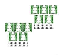 DRG-01 Staffa di montaggio PCB per adattatore guida DIN 35, 10 set con viti, clip di montaggio in plastica compatibile con guide C45, 42,6 x 10 x 19,3 mm