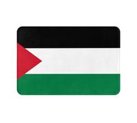 DRGFCXE Zerbino con bandiera dello Stato della Palestina, per interni ed esterni, 40,6 x 61 cm, in gomma, antiscivolo, per bagno, doccia, cucina, garage, arredamento moderno