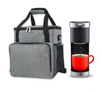 Drhomeam Borsa portaoggetti per macchina da caffè, custodia impermeabile da viaggio, borsa portatile per caffè monodose, adatta per macchine da caffè e altri accessori, Come da immagine