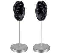 DRHTDXEJ Forma professionale dell'orecchio sinistro destro del silicone per la formazione cosmetica realistica dell'orecchio umano manichino gioielli che mostrano puntelli