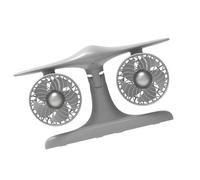DRHTDXEJ Ventilatore ricaricabile Doppia Testa Desk Fan 4.5W Campeggio 8000mAh Texture Per Outdoor Camping Outdoor Scrivania Portatile