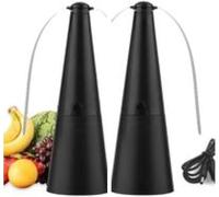 driattie 2pcs Ventilatore da tavolo Anti Mosca Caccia Mosca Da Tavolo Ricaricabile Respinge Mosche con Lame Riflettenti, Ventilatori Caccia Mosca per Picnic e Barbecue