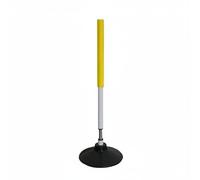 Dribbling per Basket Attrezzo Allenamento Ostacolo con Base Stabile E Flessibile in PVC E Gomma Adatto per Esercizi di Controllo Palla Coordinazione Campi Interni Ed Esterni, Yellow, 100CM