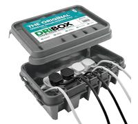DRiBOX Medio IP55 - Scatola di collegamento resistente alle intemperie, per esterni, alloggiamento cavi di alimentazione per illuminazione natalizia, timer, prolunga, cavi di prolunga, trasformatori