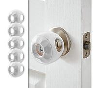 Driddle Copertura di sicurezza per pomello della porta per bambini, confezione da 5, a prova di bambino, per serrature di sicurezza dei bambini, bianco