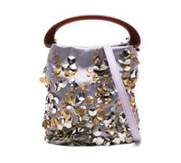 Dries Van Noten, ,Bags ,Uomo ,Viola ,ONE SIZE Crisp Small Top-handle Bag