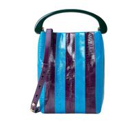 Dries Van Noten - Borsa a mano con manico a righe - - Bags - Donna - Blu - ONE SIZE