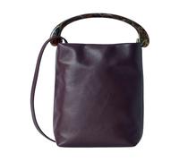Dries Van Noten - Borsa piccola in pelle con manico superiore - - Bags - Donna - Viola - ONE SIZE