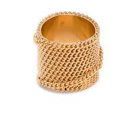 Dries Van Noten - Chain-Detail Ring - - Accessories - Uomo - Giallo - L