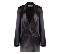 Dries Van Noten - Giacca satinata doppiopetto - - Jackets - Donna - Viola - S