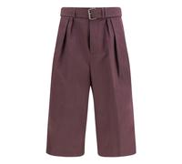 Dries Van Noten - Shorts in Cotone Popeline con Cintura - - Shorts - Uomo - Viola - L