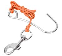 Drift Diving Hook - Scatto del bullone pesante con un solo gancio e una corda in nylon intrecciata da 47 "per il posizionamento sicuro e la tenuta della linea di sicurezza durante (Arancia)