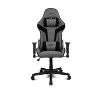 DRIFT GAMING DR90 - Sedia gaming ergonomica con poggiatesta e supporto lombare, schienale reclinabile a 135°, braccioli 2D regolabili, tessuto traspirante, base in nylon e pistone a gas, Grigio-Nero