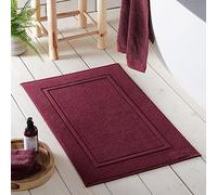 Drift Home - Tappetino da bagno Abode Eco - 80% cotone BCI, 20% poliestere riciclato - 50 x 80 cm in Claret